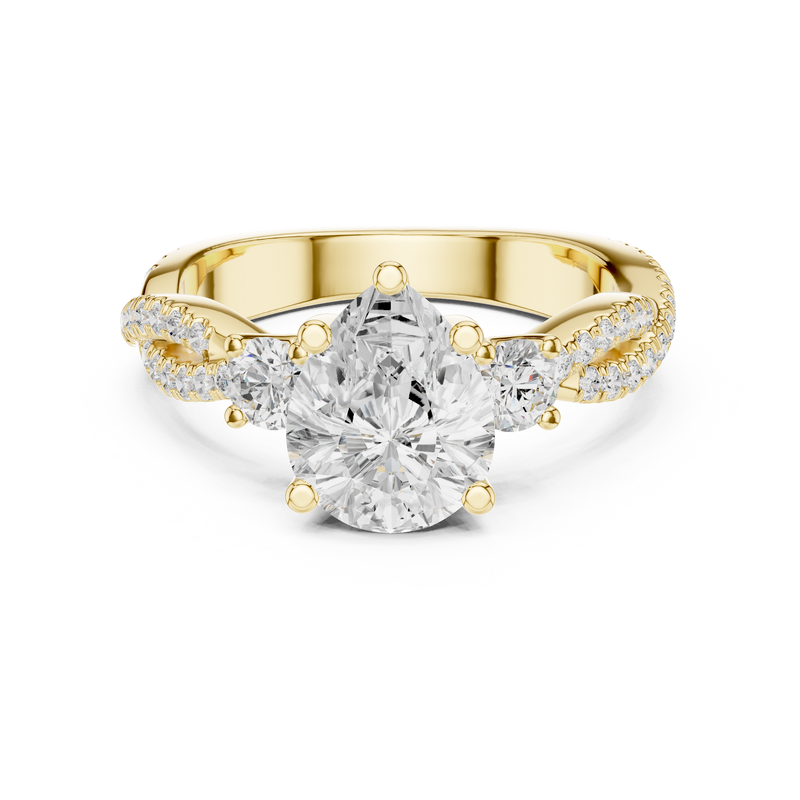 Ladies Ring DDLR-1037@7 - Yellow Gold - Image