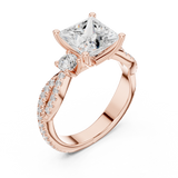 Ladies Ring DDLR-1038@7 - Rose Gold - Image