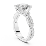 Ladies Ring DDLR-1038@7 - White Gold - Image