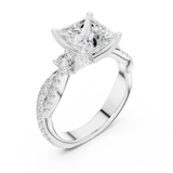 Ladies Ring DDLR-1038@7 - White Gold - Image