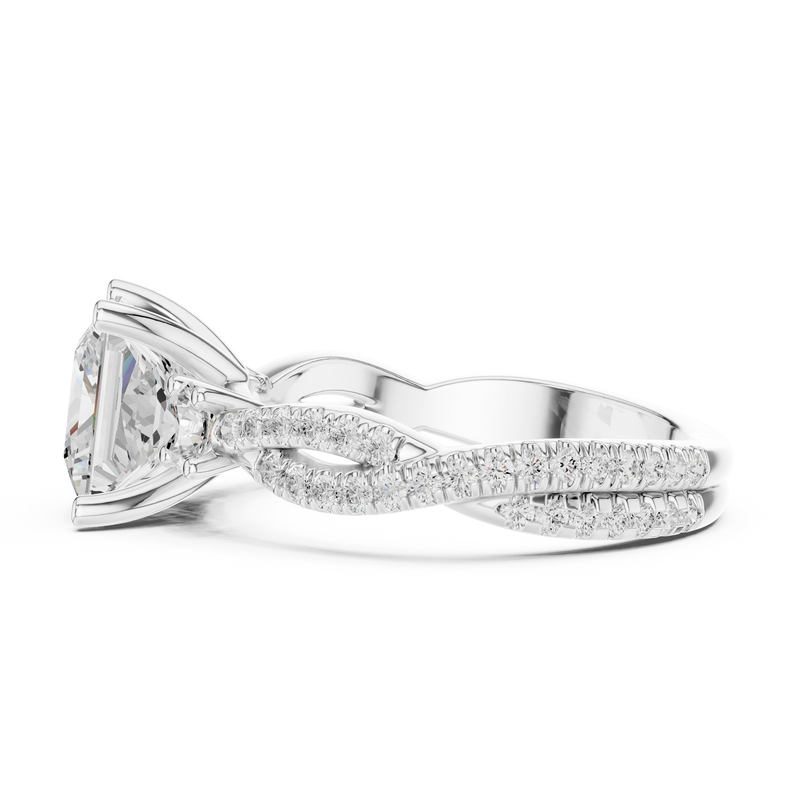 Ladies Ring DDLR-1038@7 - White Gold - Image