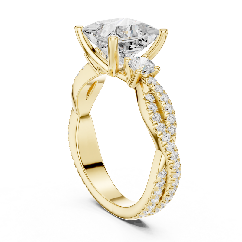 Ladies Ring DDLR-1038@7 - Yellow Gold - Image