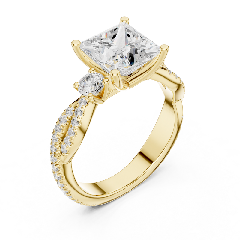 Ladies Ring DDLR-1038@7 - Yellow Gold - Image