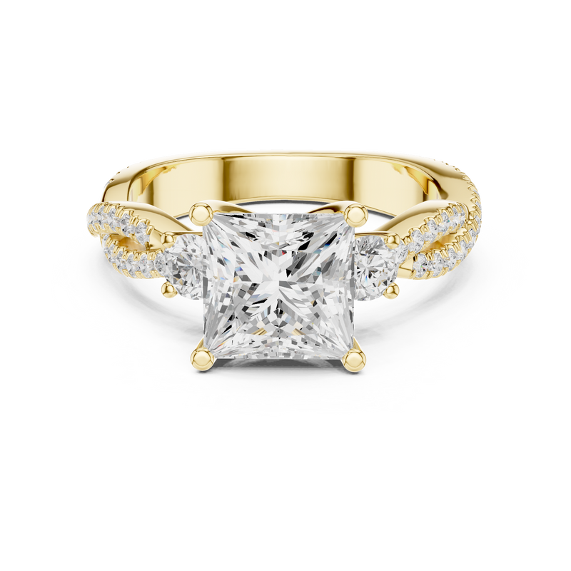 Ladies Ring DDLR-1038@7 - Yellow Gold - Image