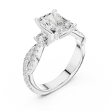 Ladies Ring DDLR-1039@7 - White Gold - Image