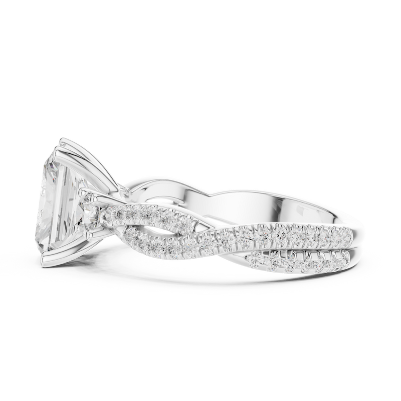 Ladies Ring DDLR-1039@7 - White Gold - Image