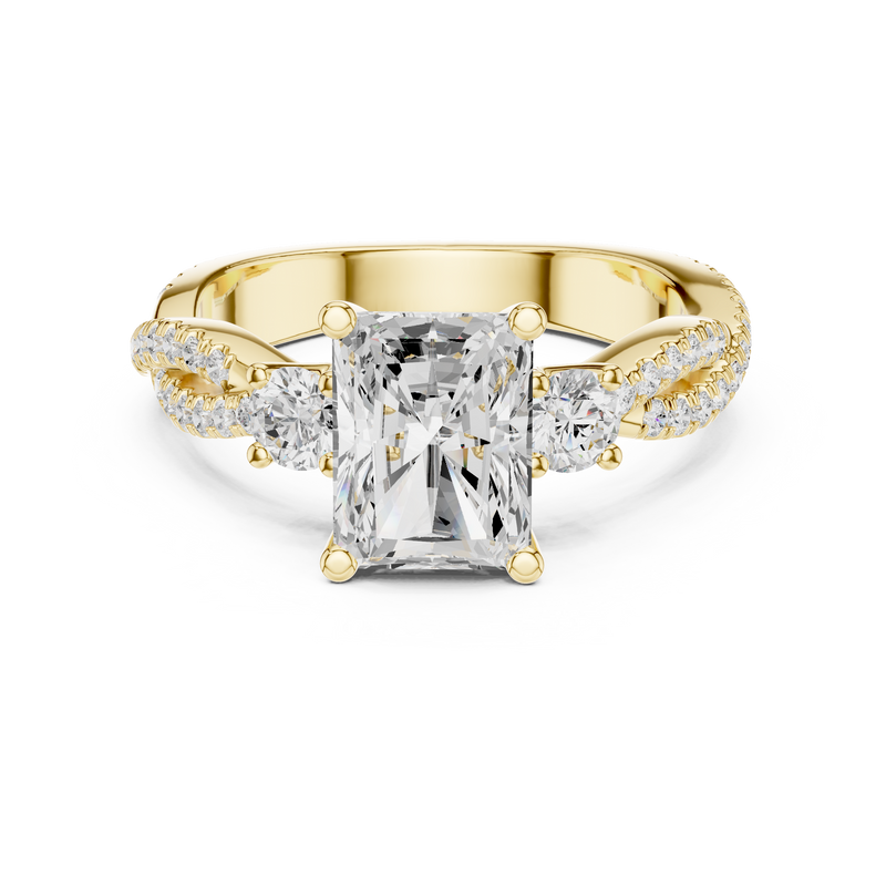 Ladies Ring DDLR-1039@7 - Yellow Gold - Image