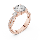 Ladies Ring DDLR-1040@7 - Rose Gold - Image