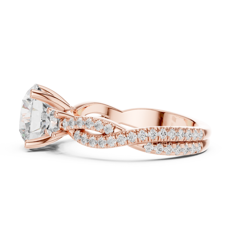 Ladies Ring DDLR-1040@7 - Rose Gold - Image