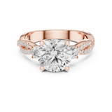 Ladies Ring DDLR-1040@7 - Rose Gold - Image