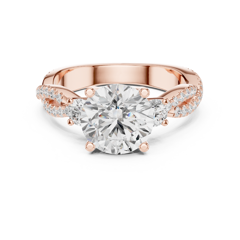 Ladies Ring DDLR-1040@7 - Rose Gold - Image