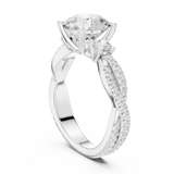 Ladies Ring DDLR-1040@7 - White Gold - Image