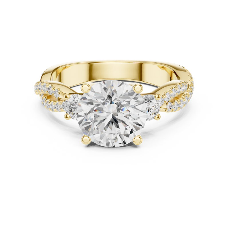 Ladies Ring DDLR-1040@7 - Yellow Gold - Image