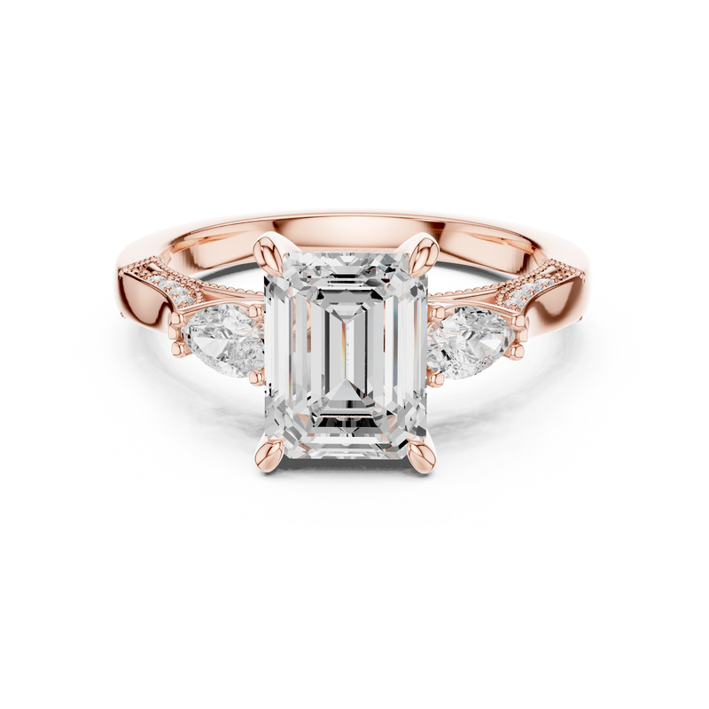 Ladies Ring DDLR-1041@7 - Rose Gold - Image