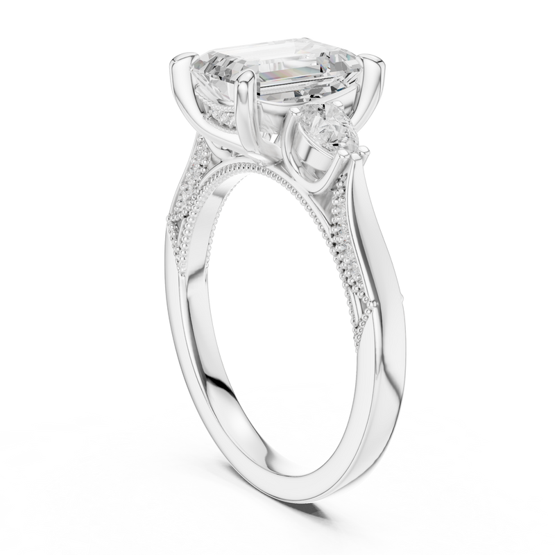 Ladies Ring DDLR-1041@7 - White Gold - Image