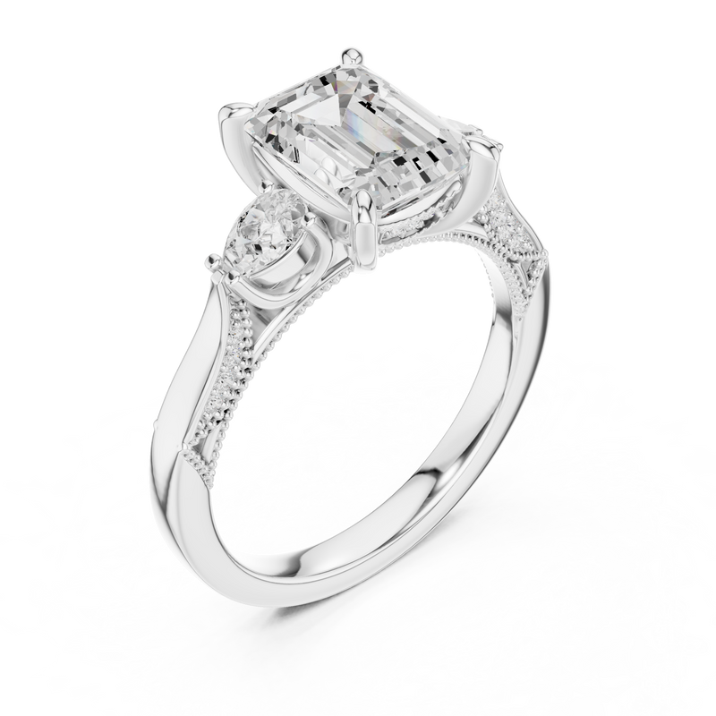 Ladies Ring DDLR-1041@7 - White Gold - Image