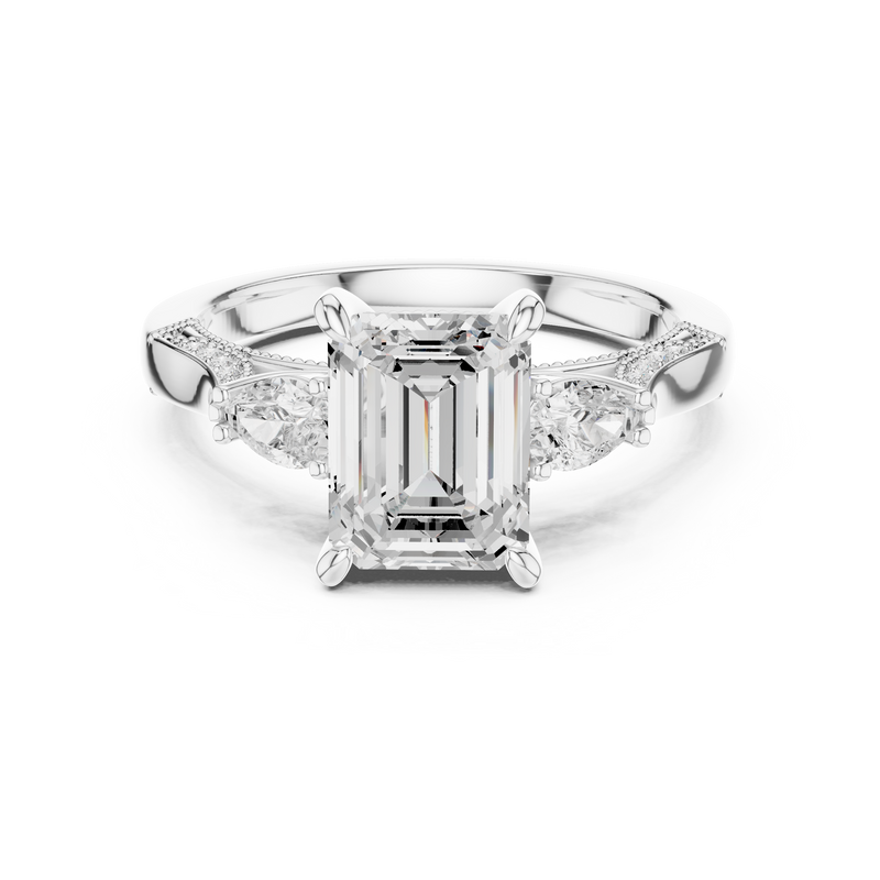 Ladies Ring DDLR-1041@7 - White Gold - Image