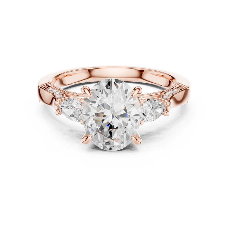 Ladies Ring DDLR-1042@7 - Rose Gold - Image