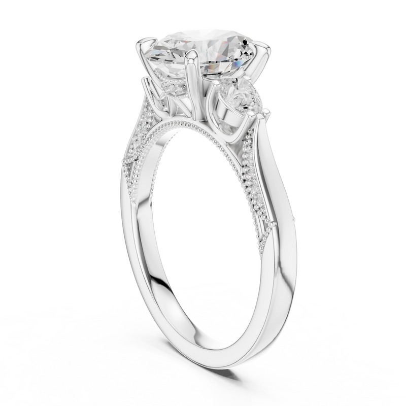 Ladies Ring DDLR-1042@7 - White Gold - Image