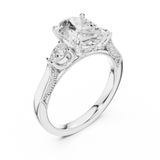 Ladies Ring DDLR-1042@7 - White Gold - Image