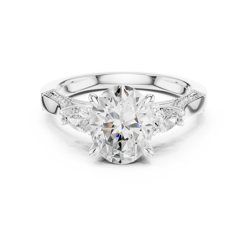 Ladies Ring DDLR-1042@7 - White Gold - Image