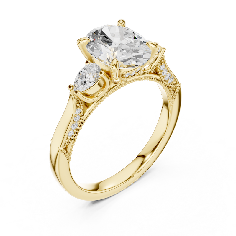 Ladies Ring DDLR-1042@7 - Yellow Gold - Image