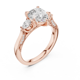 Ladies Ring DDLR-1043@7 - Rose Gold - Image