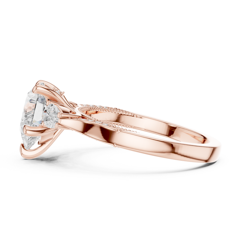 Ladies Ring DDLR-1043@7 - Rose Gold - Image