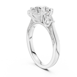 Ladies Ring DDLR-1043@7 - White Gold - Image