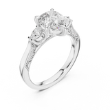 Ladies Ring DDLR-1043@7 - White Gold - Image