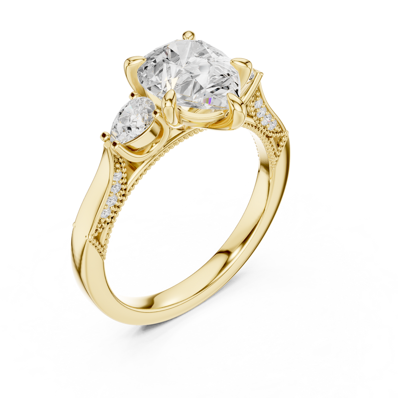 Ladies Ring DDLR-1043@7 - Yellow Gold - Image