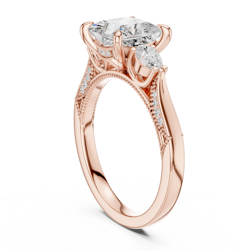 Ladies Ring DDLR-1044@7 - Rose Gold - Image