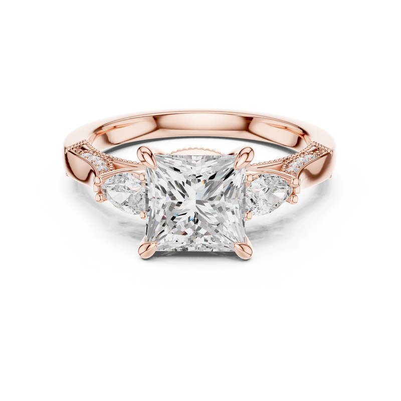 Ladies Ring DDLR-1044@7 - Rose Gold - Image