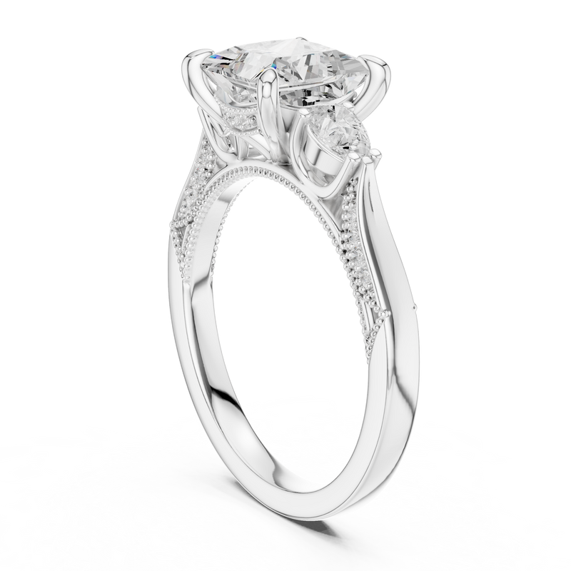 Ladies Ring DDLR-1044@7 - White Gold - Image