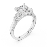 Ladies Ring DDLR-1044@7 - White Gold - Image