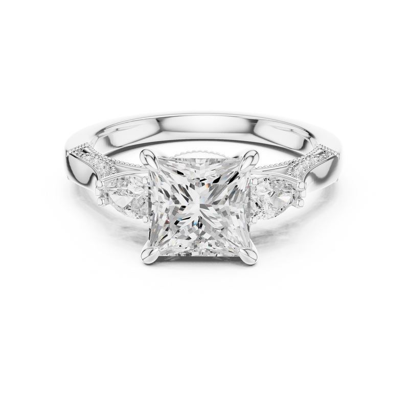 Ladies Ring DDLR-1044@7 - White Gold - Image