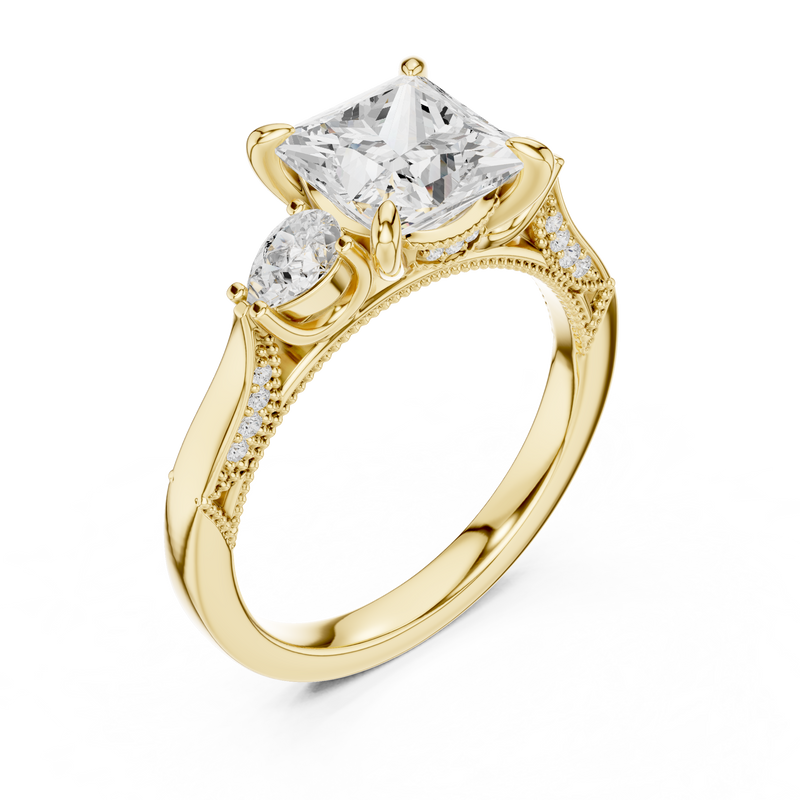 Ladies Ring DDLR-1044@7 - Yellow Gold - Image