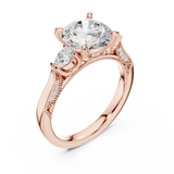 Ladies Ring DDLR-1045@7 - Rose Gold - Image