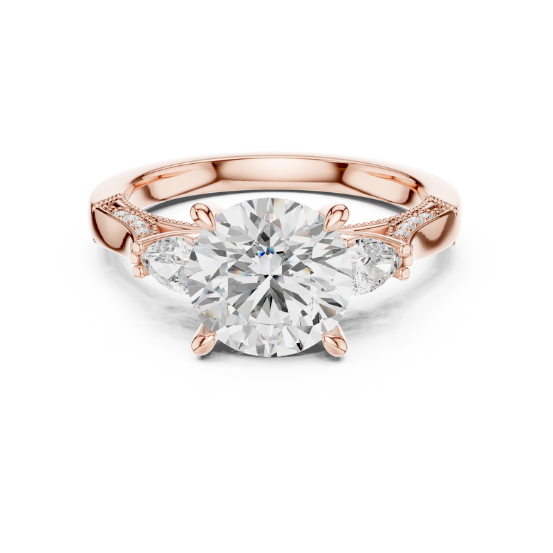 Ladies Ring DDLR-1045@7 - Rose Gold - Image