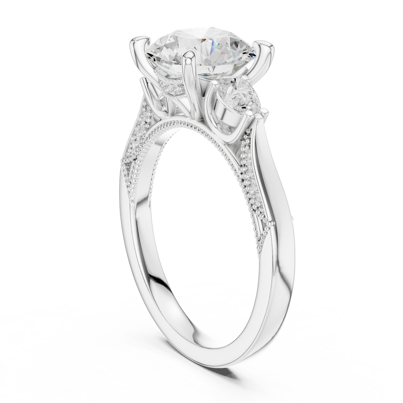 Ladies Ring DDLR-1045@7 - White Gold - Image
