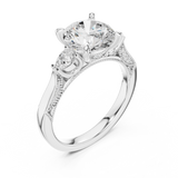 Ladies Ring DDLR-1045@7 - White Gold - Image