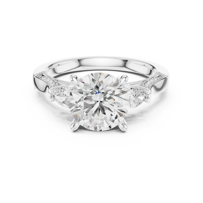 Ladies Ring DDLR-1045@7 - White Gold - Image