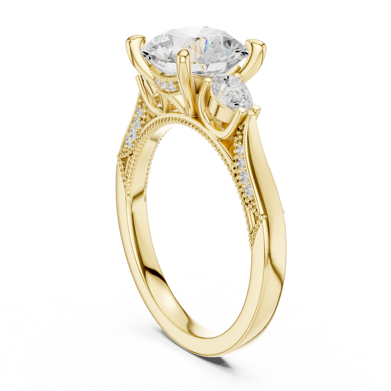 Ladies Ring DDLR-1045@7 - Yellow Gold - Image