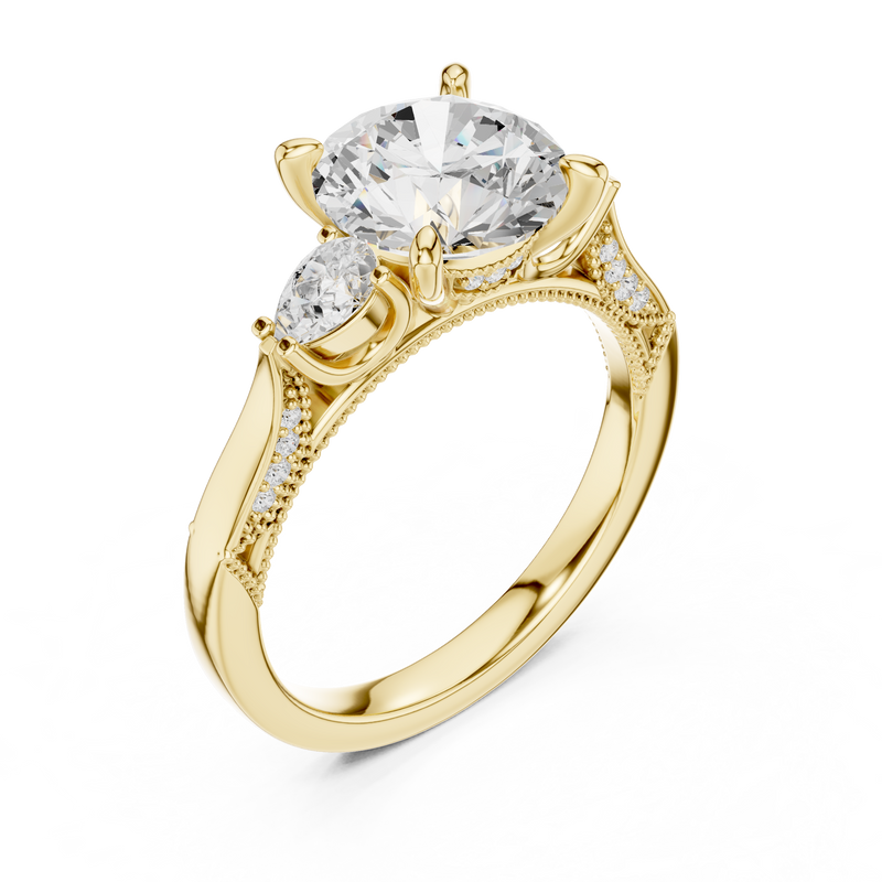 Ladies Ring DDLR-1045@7 - Yellow Gold - Image