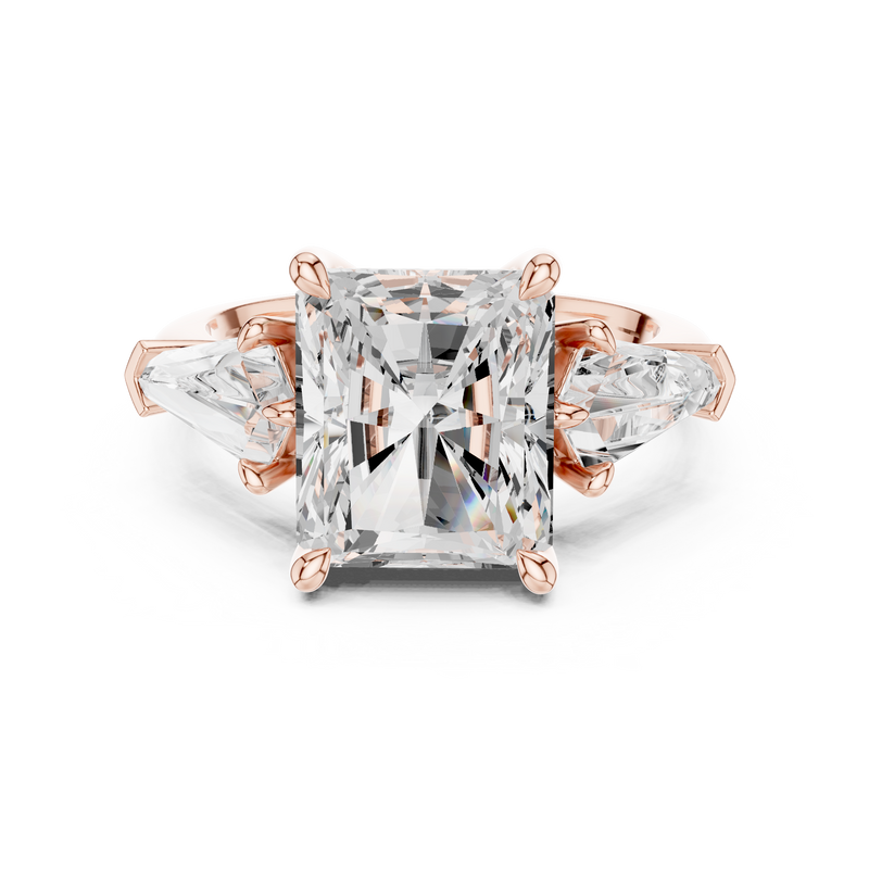 Ladies Ring DDLR-1049@7 - Rose Gold - Image