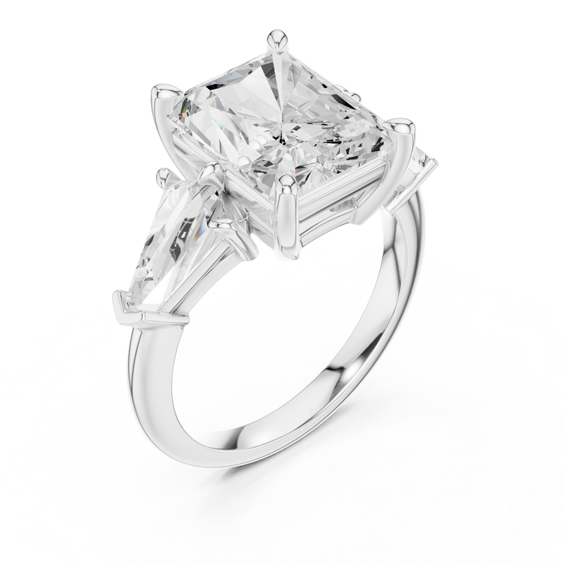 Ladies Ring DDLR-1049@7 - White Gold - Image