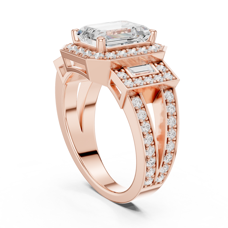 Ladies Ring DDLR-1050@7 - Rose Gold - Image