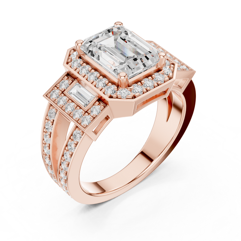 Ladies Ring DDLR-1050@7 - Rose Gold - Image