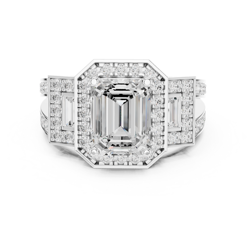 Ladies Ring DDLR-1050@7 - White Gold - Image
