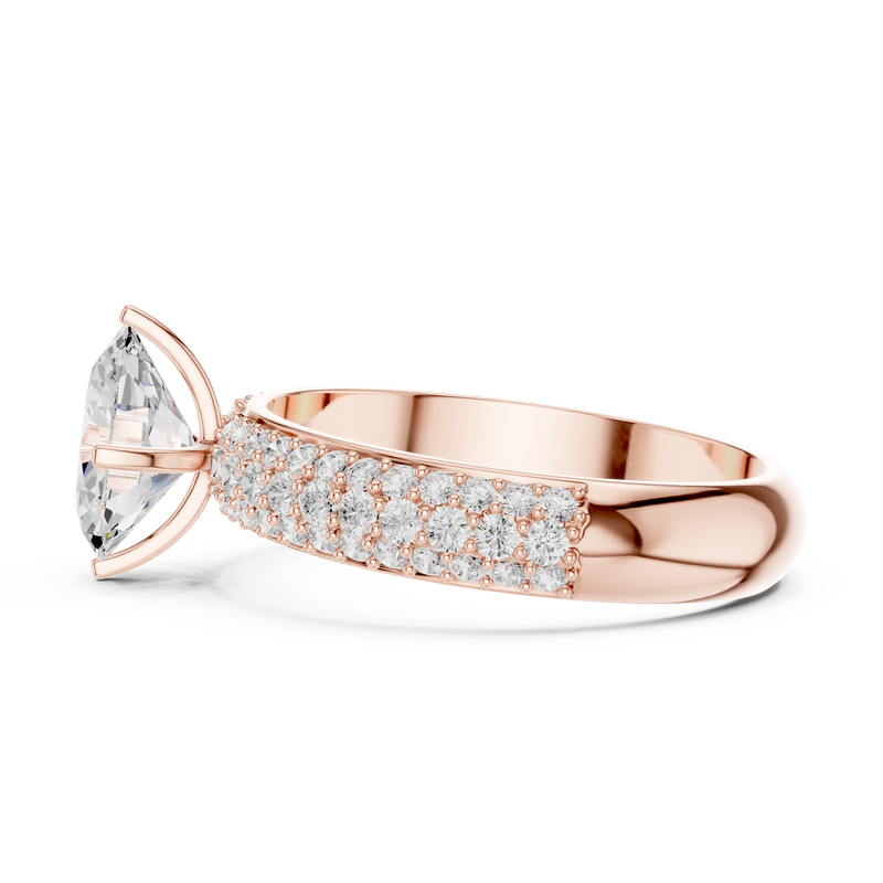 Ladies Ring DDLR-1051@7 - Rose Gold - Image
